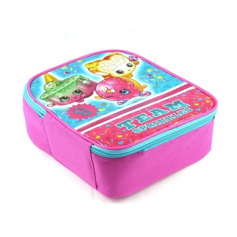 Shopkins D'Lish Donut & Fairy Crumbs Insulated Girls Lunch Tote Bag New